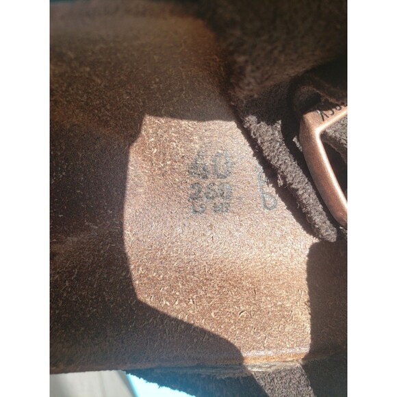 Birkenstock Womens ARIZONA Brown Suede Leather Sandals Sz 40 /US 9 - Picture 6 of 10